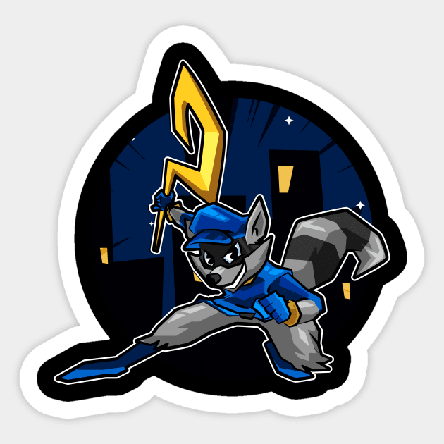 Sly Cooper Sticker by lolo_aburto